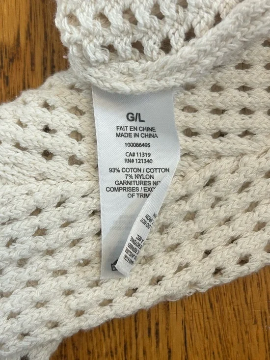 Garage Square Neck Crochet Long Sleeve Top - Picture 5 of 5